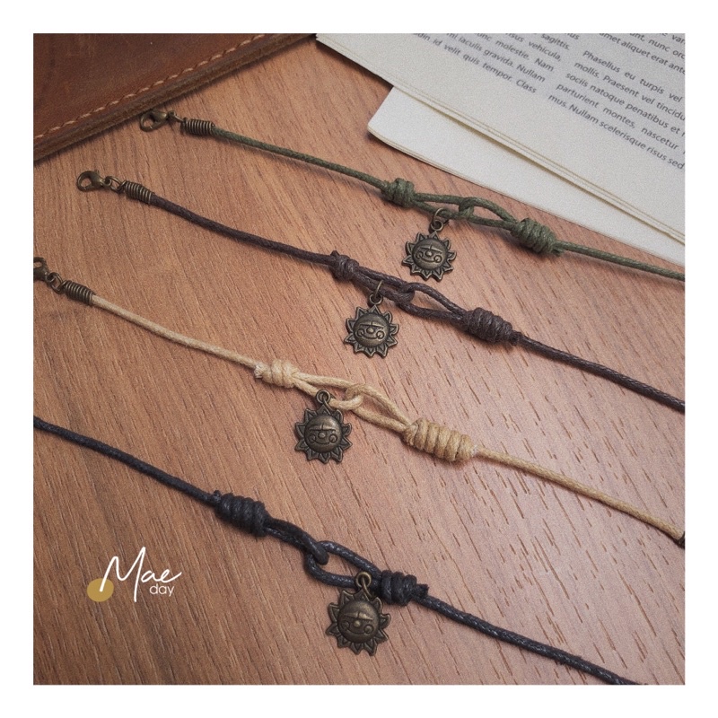 Vòng tay Sora - Vòng tay thắt nút charm mặt trời
