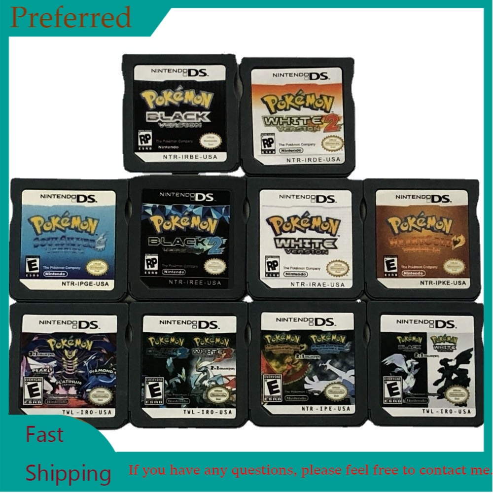 NDS Game US Version of Pokomon HeartGold & SoulSilver DS for NDS NDSI 3DS 