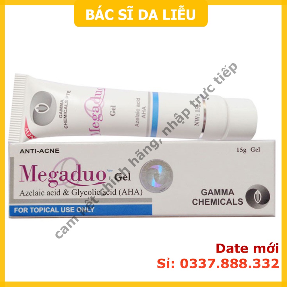 Megaduo gel (15g) kem giảm hết thâm mụn, dưỡng trắng Plus, azelaic acid ...