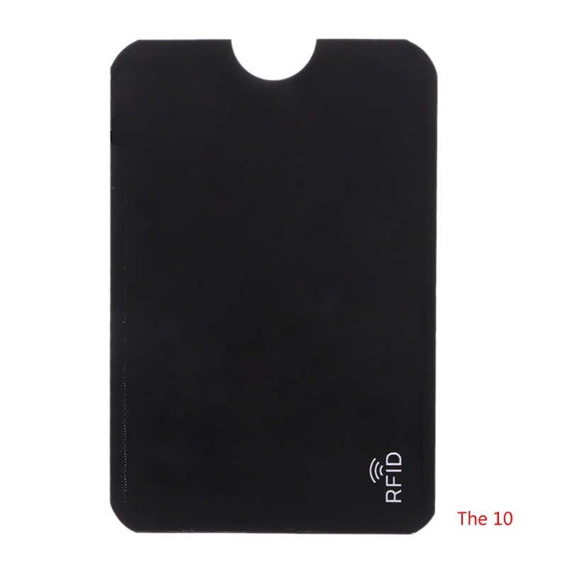 VIC 10 CÁI Bảo vệ thẻ tín dụng Tay áo an toàn RFID Chặn ID Giá đỡ lá chắn