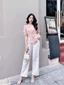 Áo sơ mi tơ cổ vest 2 màu công sở A563 KYMIE