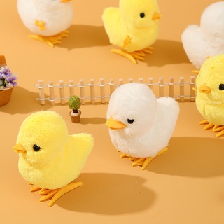 |Superbaby| Thú Nhồi Bông Hình Con Gà / Vịt Nhảy Lên Dây Cót Mềm Mại