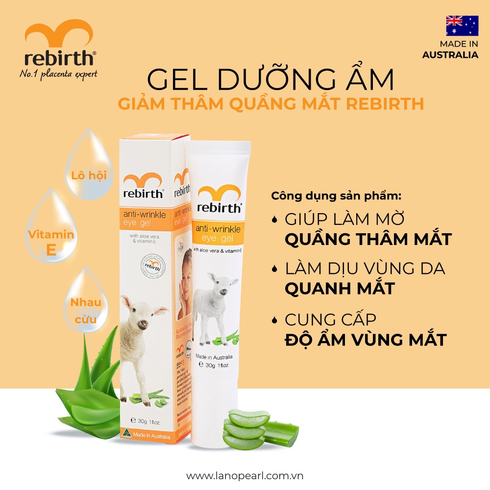 Ảnh Gel dưỡng chống nhăn vùng mắt Rebirth Anti-Wrinkle Eye Gel (30ml) 1
