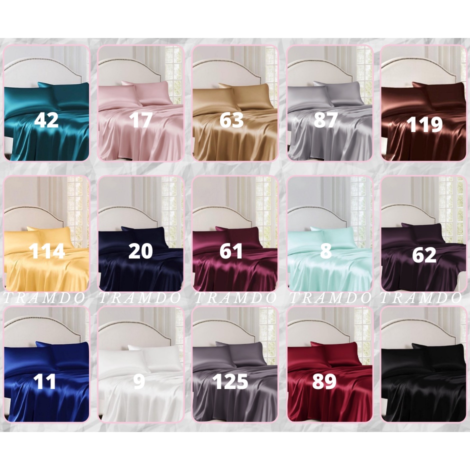 Ảnh Bộ Chăn Ga Gối Lụa Cao Cấp NITE9SILK TRAMDO BEDDING Đa Dạng Màu Sắc 1