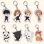 Anime Jujutsu Kaisen Yuji Itadori Gojo Satoru Fushiguro Megumi acrylic móc khóa túi đi học mặt dây chuyền khuôn viên chuỗi chìa khóa sáng tạo quà tặng nhỏ