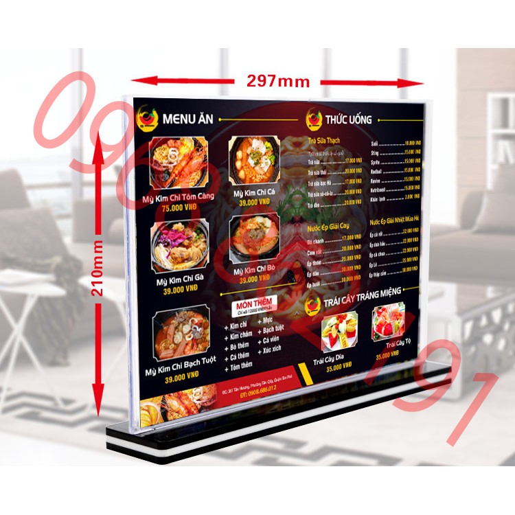 menu mica a4 ngang | Shopee Việt Nam