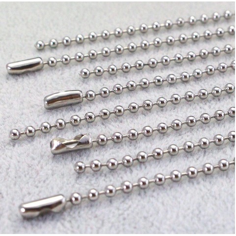 Dây chuyền nam nữ unisex inox bi tròn cỡ nhỏ nhiều size không gỉ