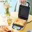Máy làm bánh đa năng BEAR 600W gia nhiệt kép 2 mặt, chống dính telfon siêu bền