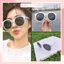 Kính mắt râm mát nữ nam mắt kính không độ thời trang mắt tròn chống tia UV phong cách Hàn Quốc ABICA 010