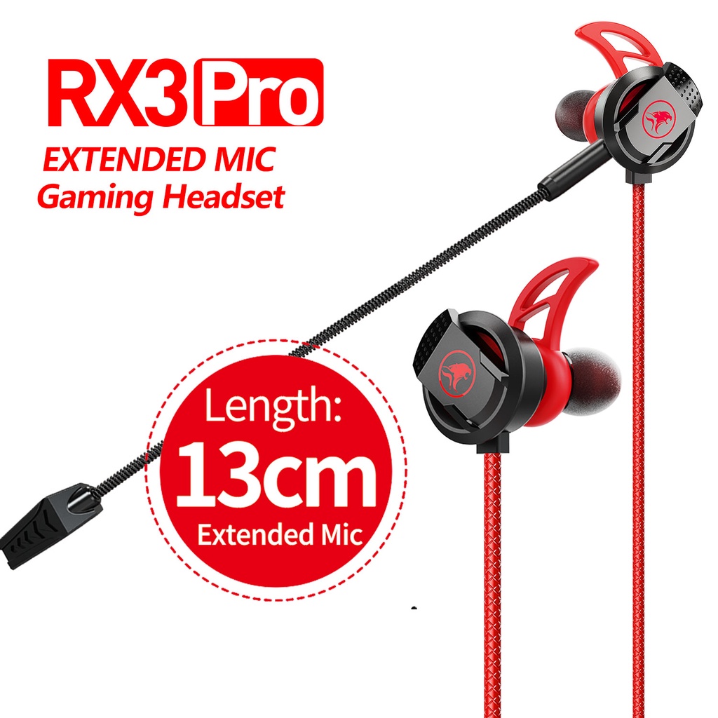 Tai nghe gaming PLEXTONE xMOWi RX3 có dây tích hợp micro có thể tháo rời đa năng giắc cắm 3.5mm cao cấp