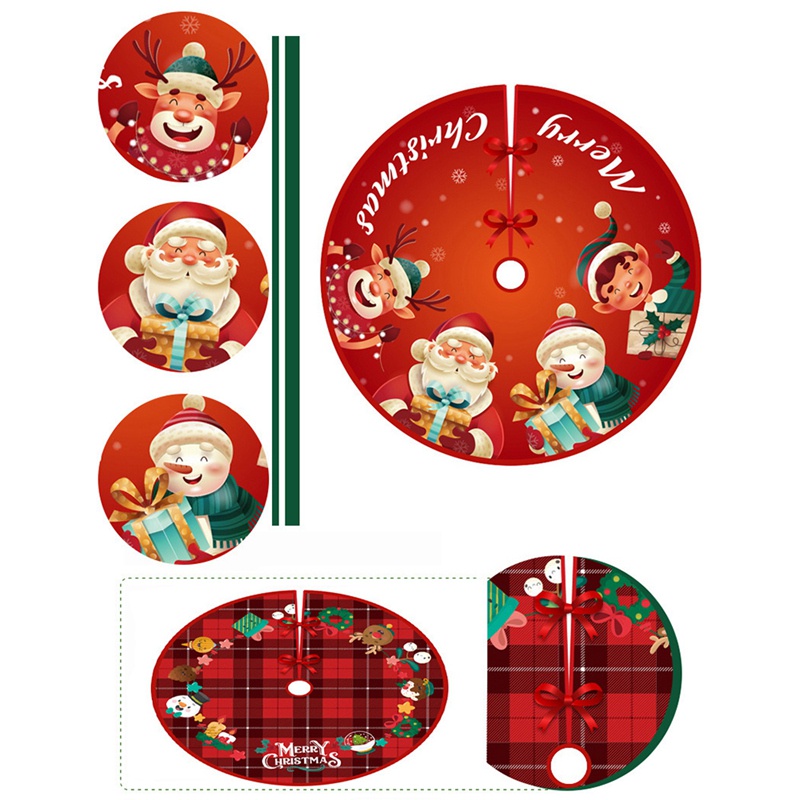 Cây Giáng Sinh Váy Thảm Sàn Thảm Ngoài Trời Chăn Xmas Sàn Thảm Bao Tiệc Gia Đình Trang Trí Năm Mới, H