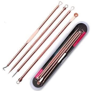 Bộ 4 cây lấy mụn tặng kèm 1 Nhíp Lấy Mụn