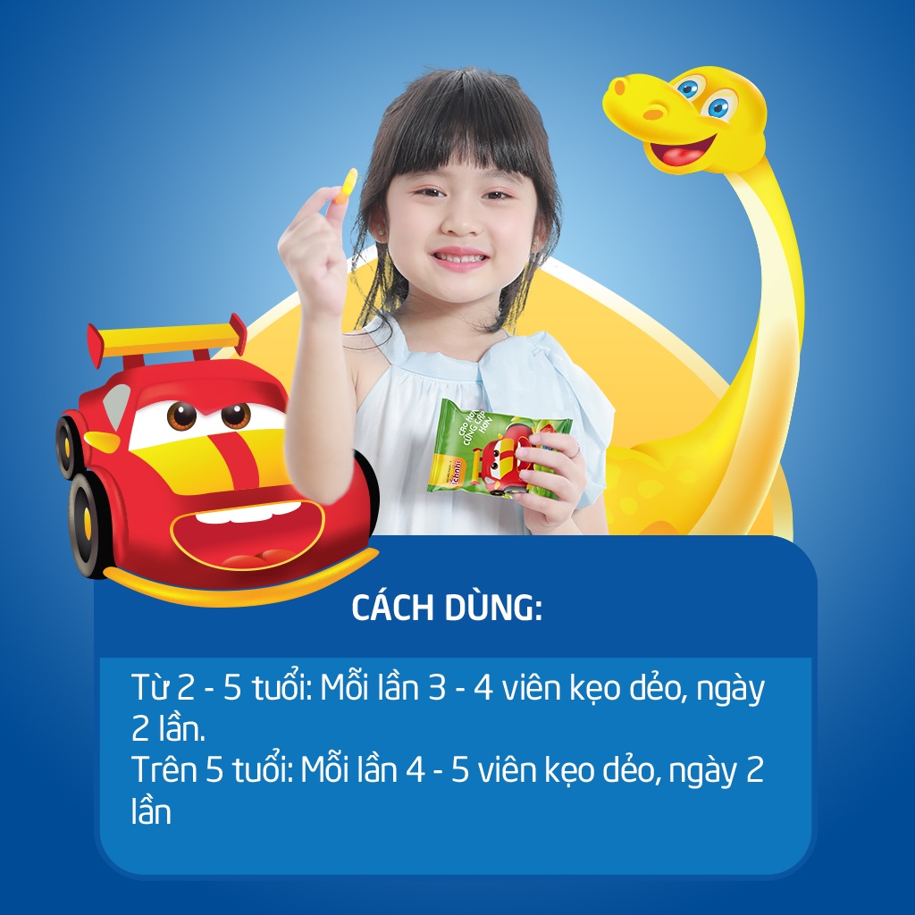 Ảnh Kẹo dẻo Calci-D Ích Nhi dây 10 gói cho bé bổ sung canxi 4