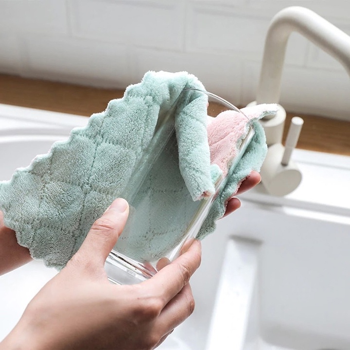 Khăn lau đa năng AMIZIN Khăn lau bếp đa năng cotton siêu thấm Set 10 chiếc