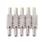 GODD 5 Chiếc Kim Loại 5 5x2 1mm Cho DC Power Nam Cắm Jack Adapter Kết Nối Với Màu Vàng