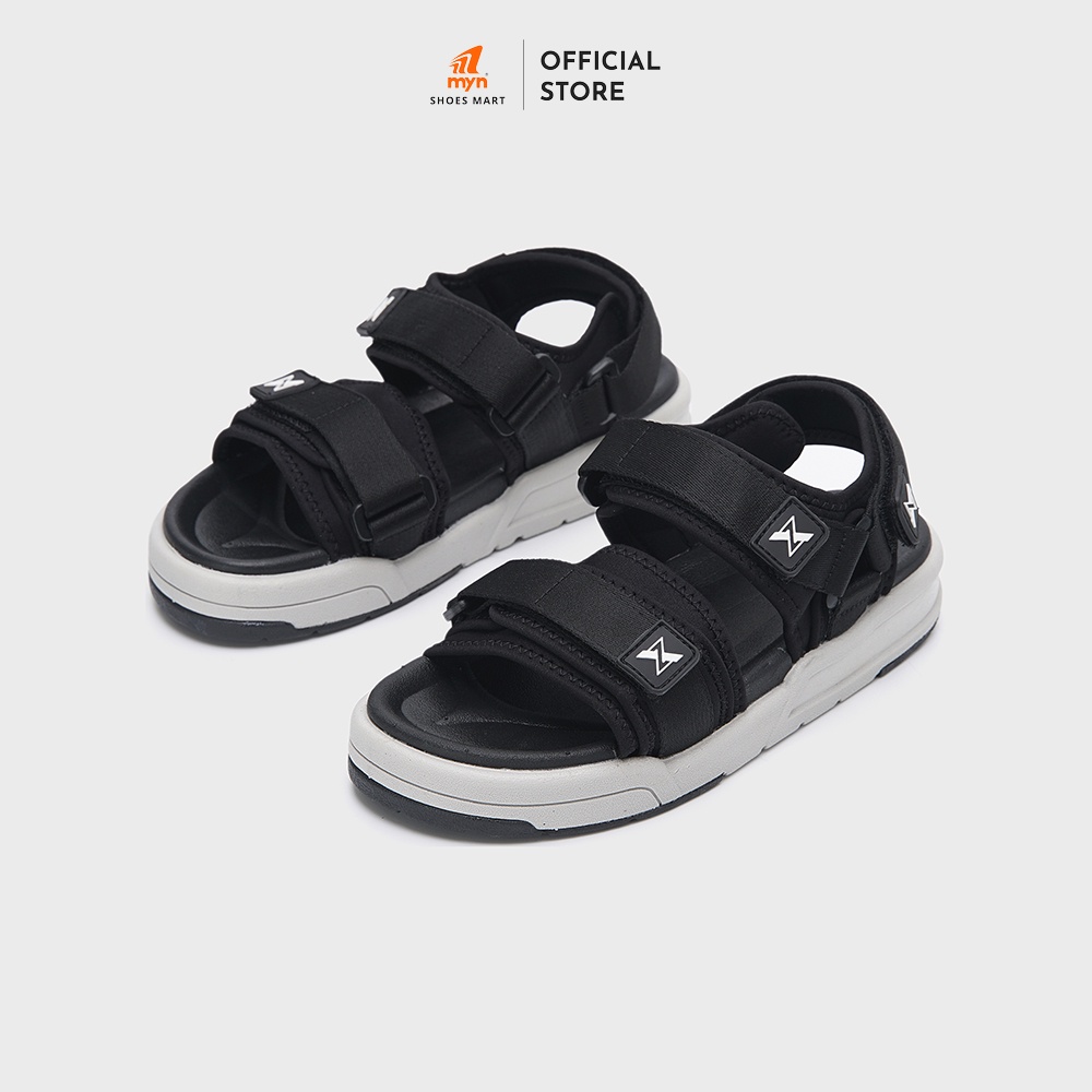 Mô tả Giày Sandal ZX Meta 2125 Black Grey 2 quai bản to có đệm lót, có thể điều chỉnh độ rộng, đế EVA 3.5cm - 2