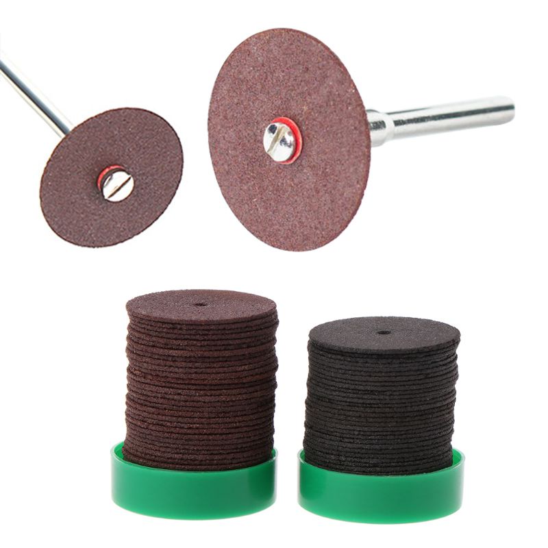 Ppy 36 mảnh Đĩa cắt nhựa màu nâu Bánh mài tròn Đĩa chà nhám mài mòn 24mm cho dụng cụ quay