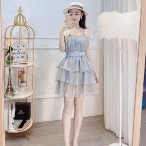 váy 2 dây tầng bèo hoa