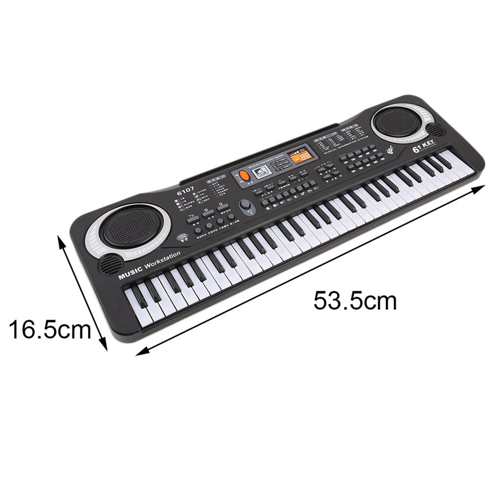 Đàn Piano điện tử Keyboard 61 Phím Kèm Mic+sạc cho bé. | Shopee Việt Nam