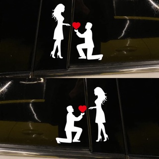[ FREESHIP ] Đề can (Decal) Tình yêu Cầu hôn Dán xe ngoài cửa sổ xe nam và nữ Hot nhất