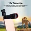 ESSENCEH Telephoto Ống kính điện thoại chuyên nghiệp cho hầu hết các loại điện thoại di động để xem du lịch Trò chơi Chụp ảnh Zoom quang học