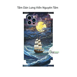 Tấm dán Skin mặt sau / Ốp lưng Thuyền Buồm MS02 FULL VIỀN 15 pro max , 14 pro max , 13 pro max , 12 pro max - FukiShop