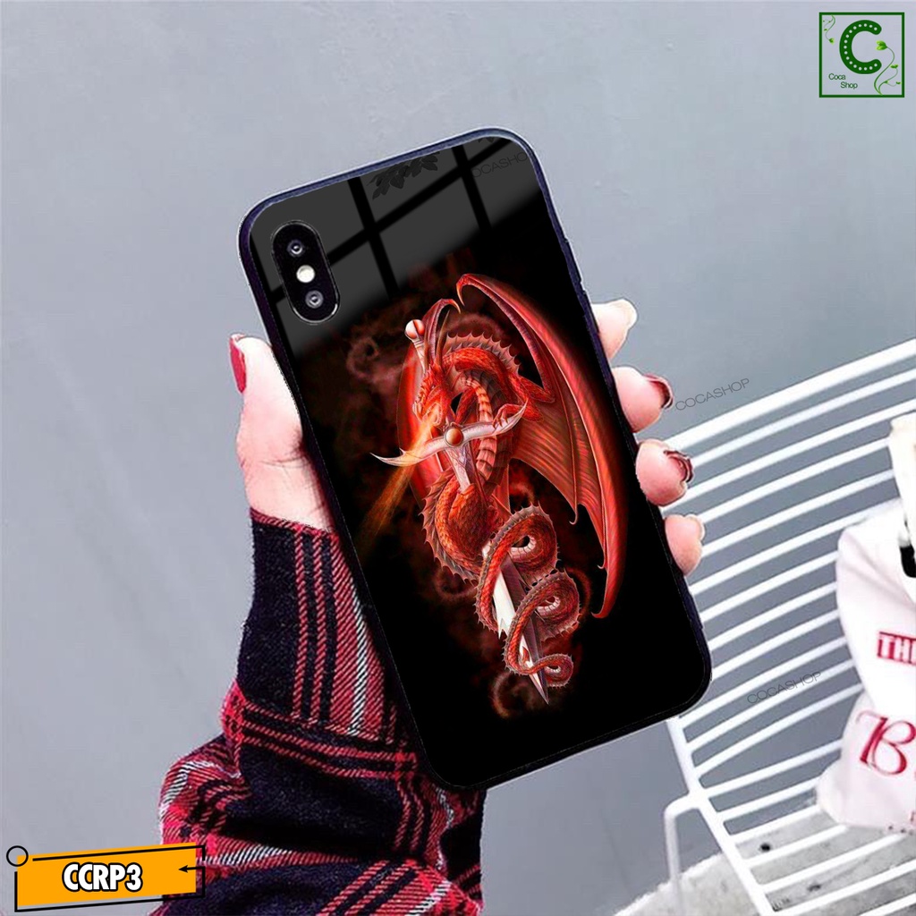 Ốp iPhone Mặt Kính Nano Dẻo - Ốp hình rồng cực ngầu
