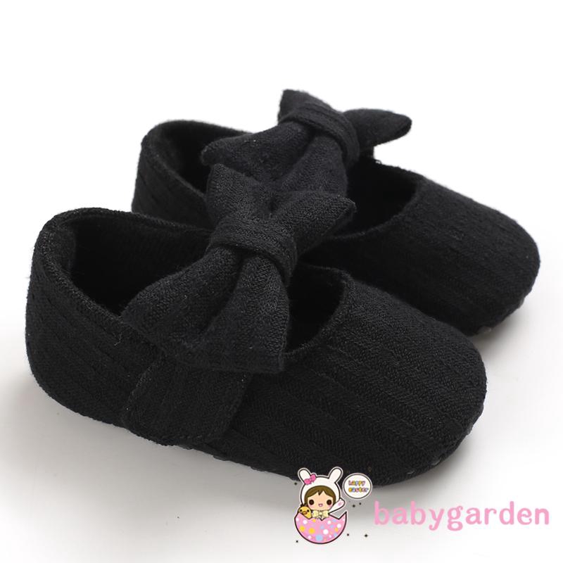 Giày Bé Gái Chống Trơn Trượt Đế Mềm Nơ Mary Jane Đảng Công Chúa Cũi Giày