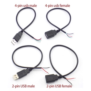 Đường dữ liệu 2-pin 4-pin micro usb 2.0 type-c aux mono connector nguồn điện mở rộng cáp sạc nam sang nữ fvn