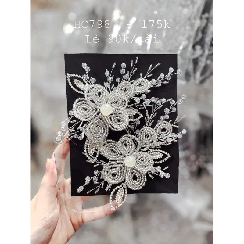 mẫu cài tóc gồm 2 chiếc( ảnh thật )