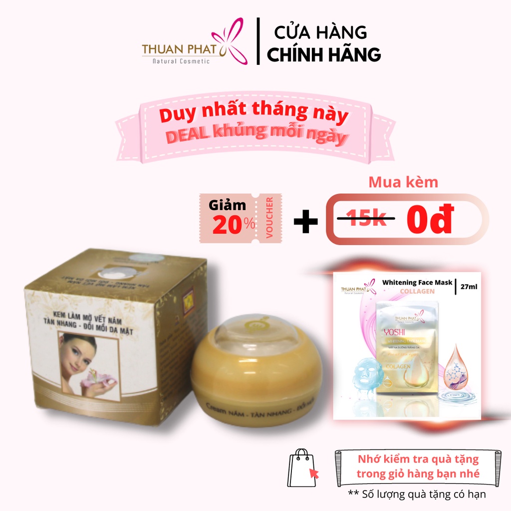 Kem làm mờ vết nám- tàn nhang- đồi mồi da mặt