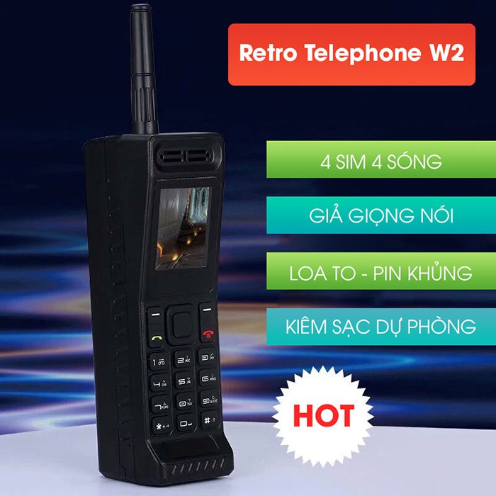 ĐIỆN THOẠI 04 SIM 4 SÓNG TELEPHONE W2 | Shopee Việt Nam