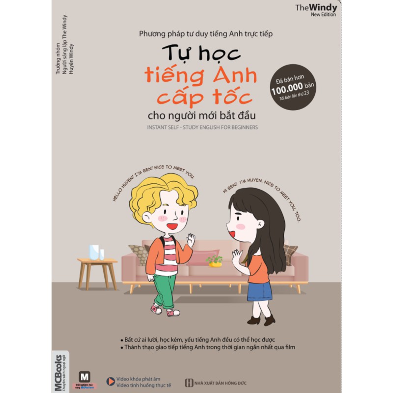 Sách - Phương pháp tư duy tiếng Anh trực tiếp – Tự học tiếng Anh cấp tốc cho người mới bắt đầu + tặng kèm bút hoạt hình