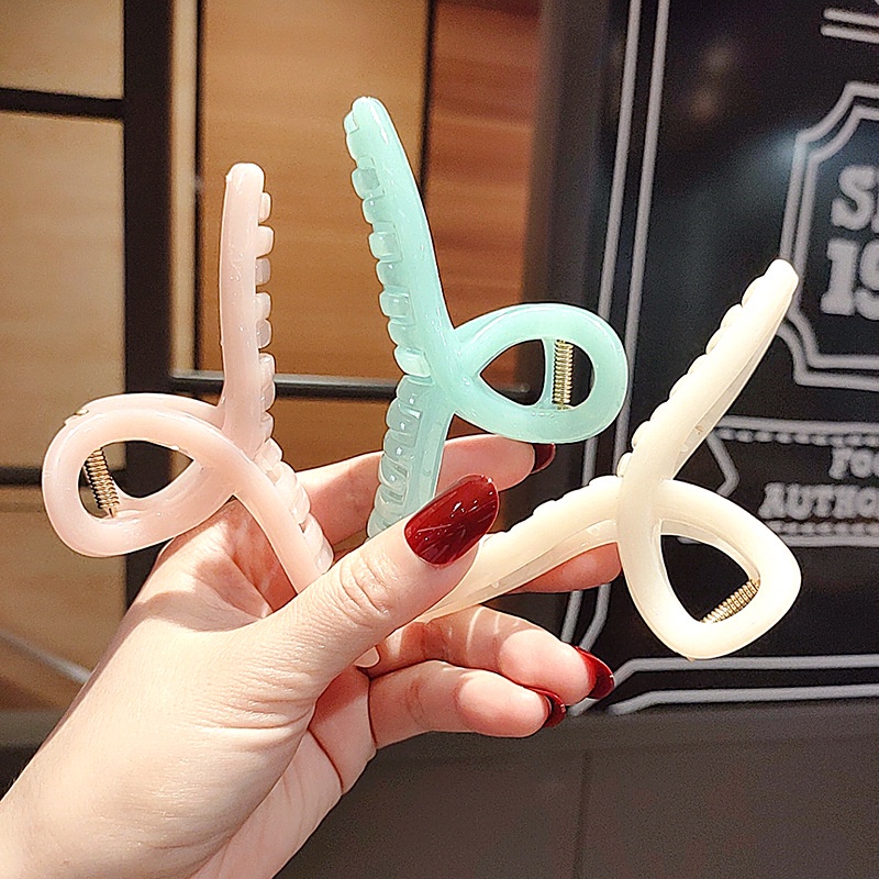 Kẹp tóc thạch cỡ lớn phong cách Hàn quốc ngọt ngào