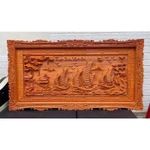Tranh gỗ hương thuận buồm xuôi gió rộng 197 cm . Tranh treo tường trang trí phong thuỷ gia đình, công ty , cửa hàng — ảnh 5