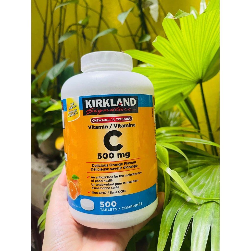 Viên Ngậm ( Nhai ) Bổ Sung Vitamin C Kirkland, 500mg, Mỹ Shopee Việt Nam
