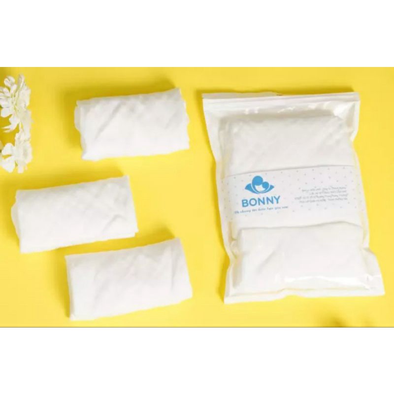 Ảnh Set 3 khăn sữa Bonny sợi tre 4 lớp Mềm Mịn bảo vệ làn da bé yêu (Kích thước: 28x28Cm) 1
