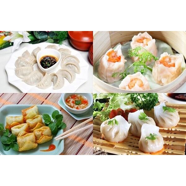 1Kg Há Cảo nhân tôm Thịt thơm ngon (Gồm 2 khay 500g)