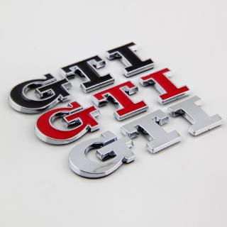 1 X Volkswagen golf MK6 MK7 Polo Jetta Passat GTI 3D kim loại phía trước lưới tản nhiệt logo huy hiệu cơ thể nhãn dán