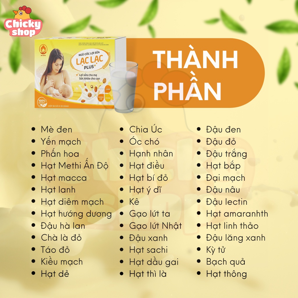 Ảnh Ngũ cốc lợi sữa đặc biệt Lạc Lạc Plus Dr.Maya 600g giúp mẹ sữa nhiều hơn, thơm hơn, bé tăng cân tốt 4