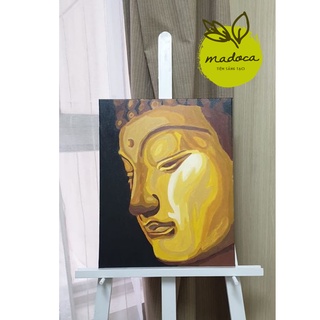 Tranh số hóa tự tô màu Madoca có khung 40x50cm kết hợp T2044 và T2022