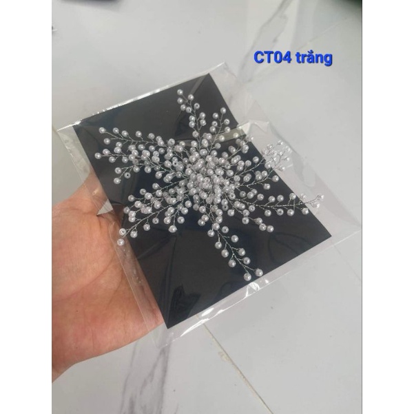 Tổng hợp các mẫu cài tóc cô dâu phối hạt pha lê cao cấp, phụ kiện cài tóc cô dâu, phụ kiện cưới
