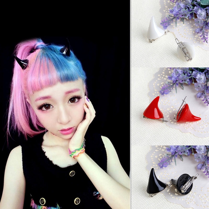 Kẹp Tóc Halloween Thiết Kế Sang Trọng Với Motif Sừng Quỷ Devil