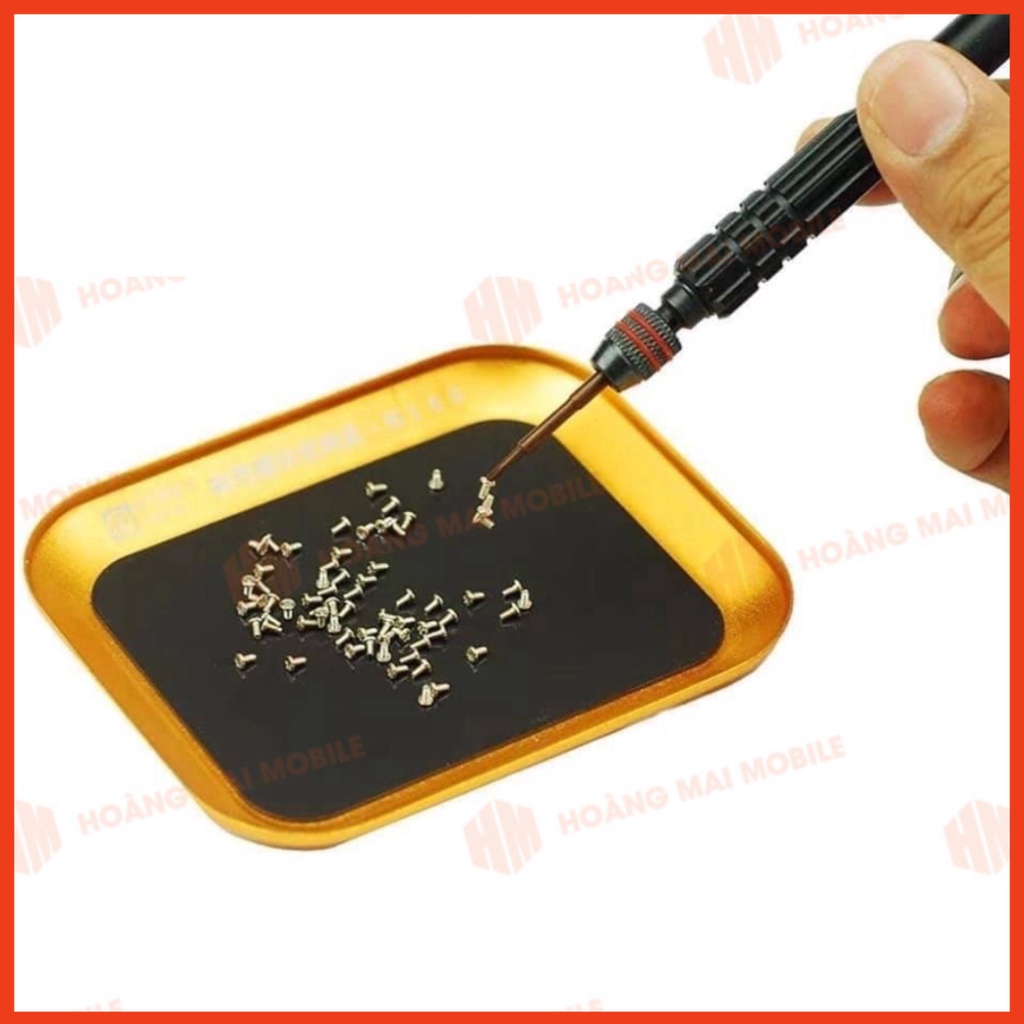 Khay nam châm đựng ốc vít dùng để đựng, phân loại và giữ ốc vít, linh kiện nhỏ