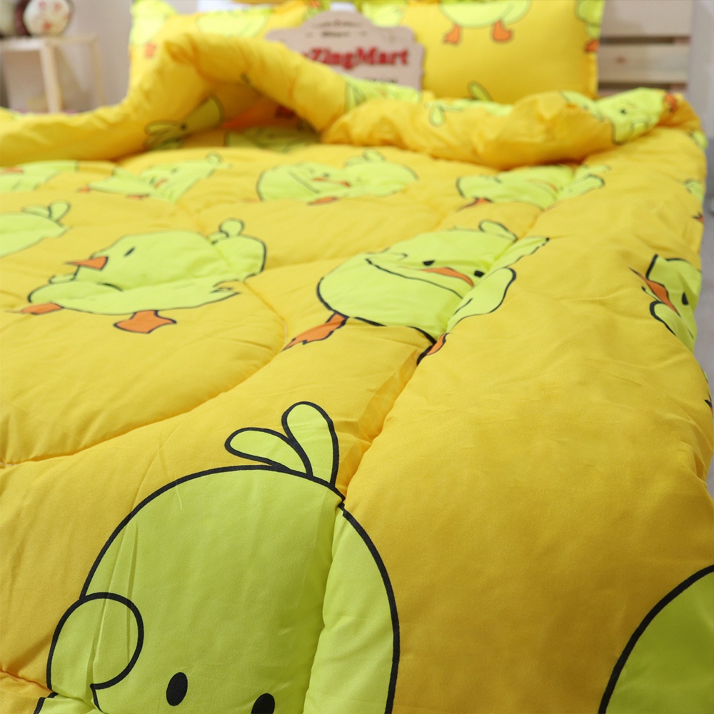 Ảnh Chăn Phao, Chăn Bông Siêu Nhẹ Sét 5 món Poly Cotton Bền Đẹp - ZingZingMart chăn phao 2