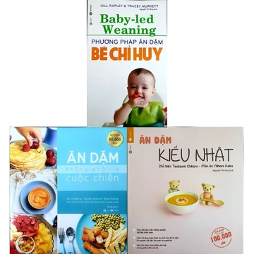 Sách - Combo 3 Cuốn: Ăn Dặm Kiểu Nhật + Phương Pháp Ăn Dặm Bé Chỉ Huy Và Ăn Dặm Không Phải Cuộc Chiến