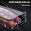 Ốp điện thoại kính cường lực từ tính bảo vệ 360 bằng kim loại cứng cho Samsung Galaxy A55 A54 A35 A24 A25 A15 A14 A13 4G 5G 2024