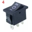 YRBWD 5 Cái Nút Nhấn Nút Bật / Snap-in KCD1 Nút Nguồn