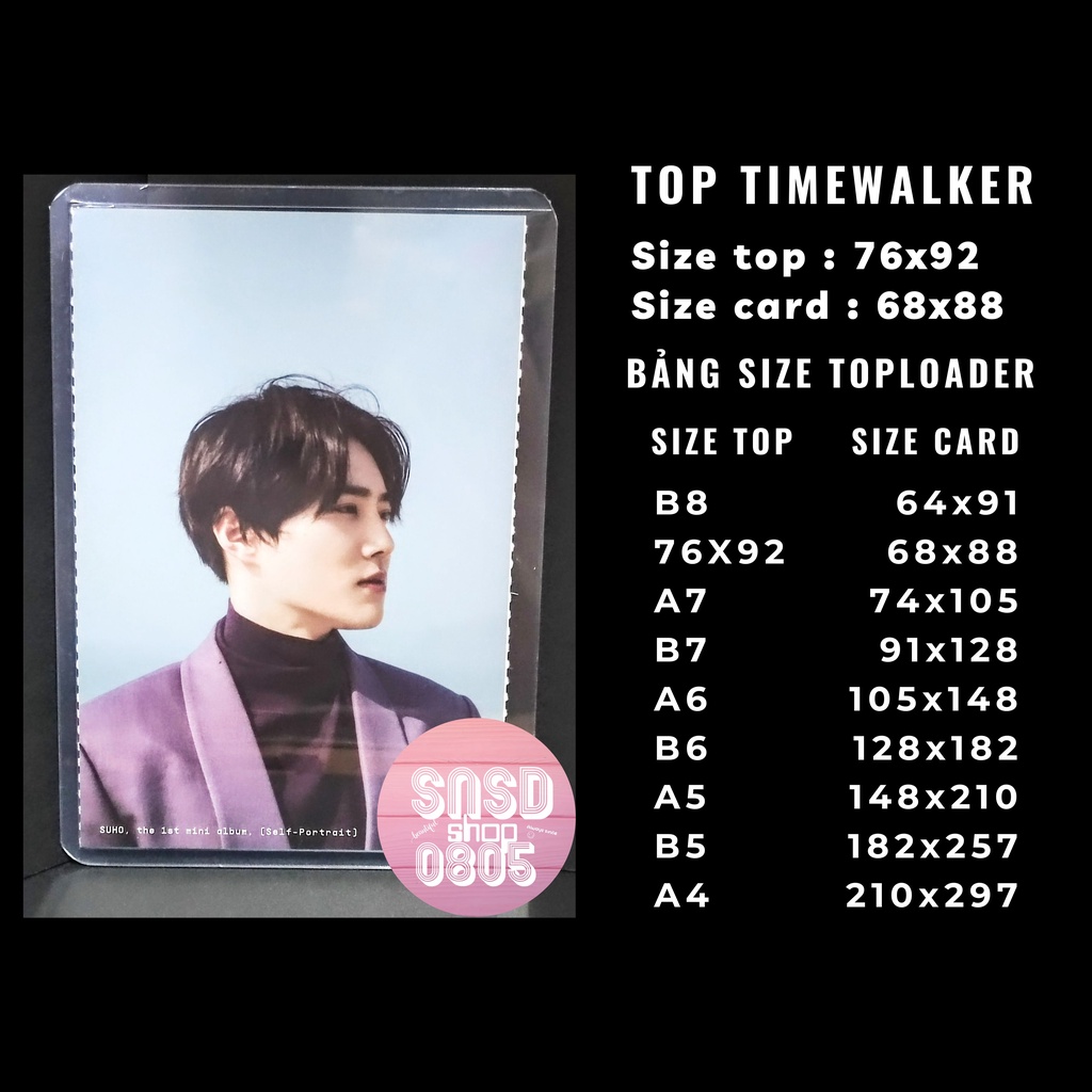 Toploader B6 Đựng Postcard , Photocard , Thẻ Bài Size B6 ( 18.2*12.8cm ...