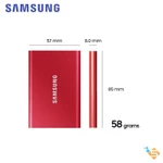 Ổ Cứng Di Động SSD Samsung T7 Non Touch 2TB 1TB 500GB USB Type C 3.2 Gen 2 - Bảo Hành Chính Hãng 3 Năm — ảnh 5